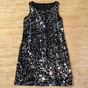 Banana Republic Black Sequin Dress